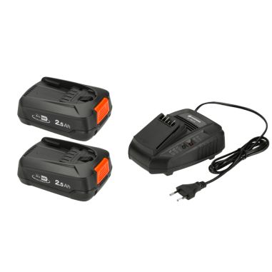 Lot de 2 batteries P4A PBA 18V/45 2.5 Ah + Chargeur rapide (ADF14901) - POWER FOR ALL - GARDENA