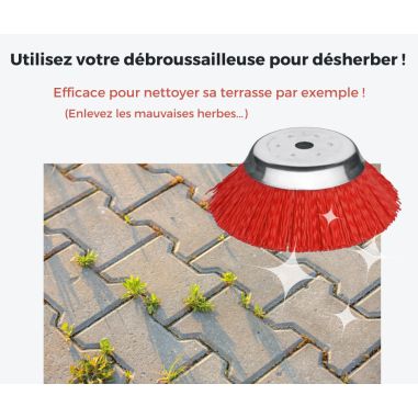  BROSSE DE DESHERBAGE DOUX 200 mm x 20 mm