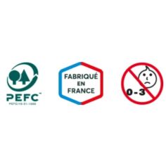 RÂTEAU POUR ENFANTMANCHE BOIS CERTIFIÉ PEFC 100% - LEBORGNE 2