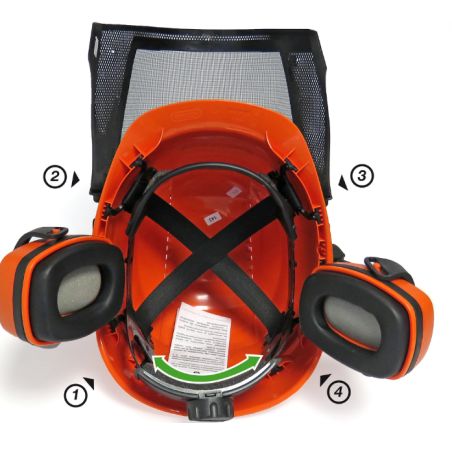 CASQUE FORESTIER COMPLET (VISIERE, CASQUE ANTI-BRUIT ET COIFFE) - OREGON CASQUE FORESTIER COMPLET (VISIERE, CASQUE ANTI-BRUIT ET COIFFE) - OREGON