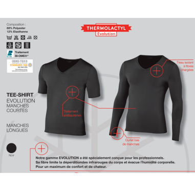 T-SHIRT THERMOREGULATEUR MANCHES... T-SHIRT THERMOREGULATEUR MANCHES...