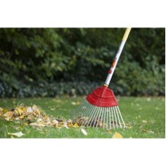 BALAI A GAZON - 45CM - DENTS PLATES - MS - WOLF 2