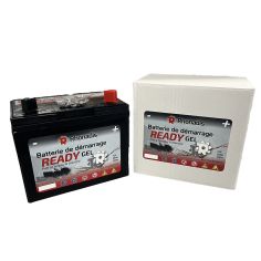 BATTERIE PRETE A L'EMPLOI 12 V. 28Ah - 100% ETANCHE 195X130X180 2