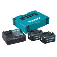 PACK ÉNERGIE 12V CXT LI-ION 12V 4 AH (2 BATTERIES + 1 CHARGEUR) AVEC COFFRET MAKPAC - MAKITA