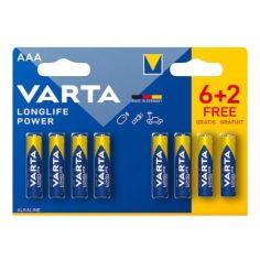 PACK DE 8 PILES AAA - LR03 - 1.5V - VARTA