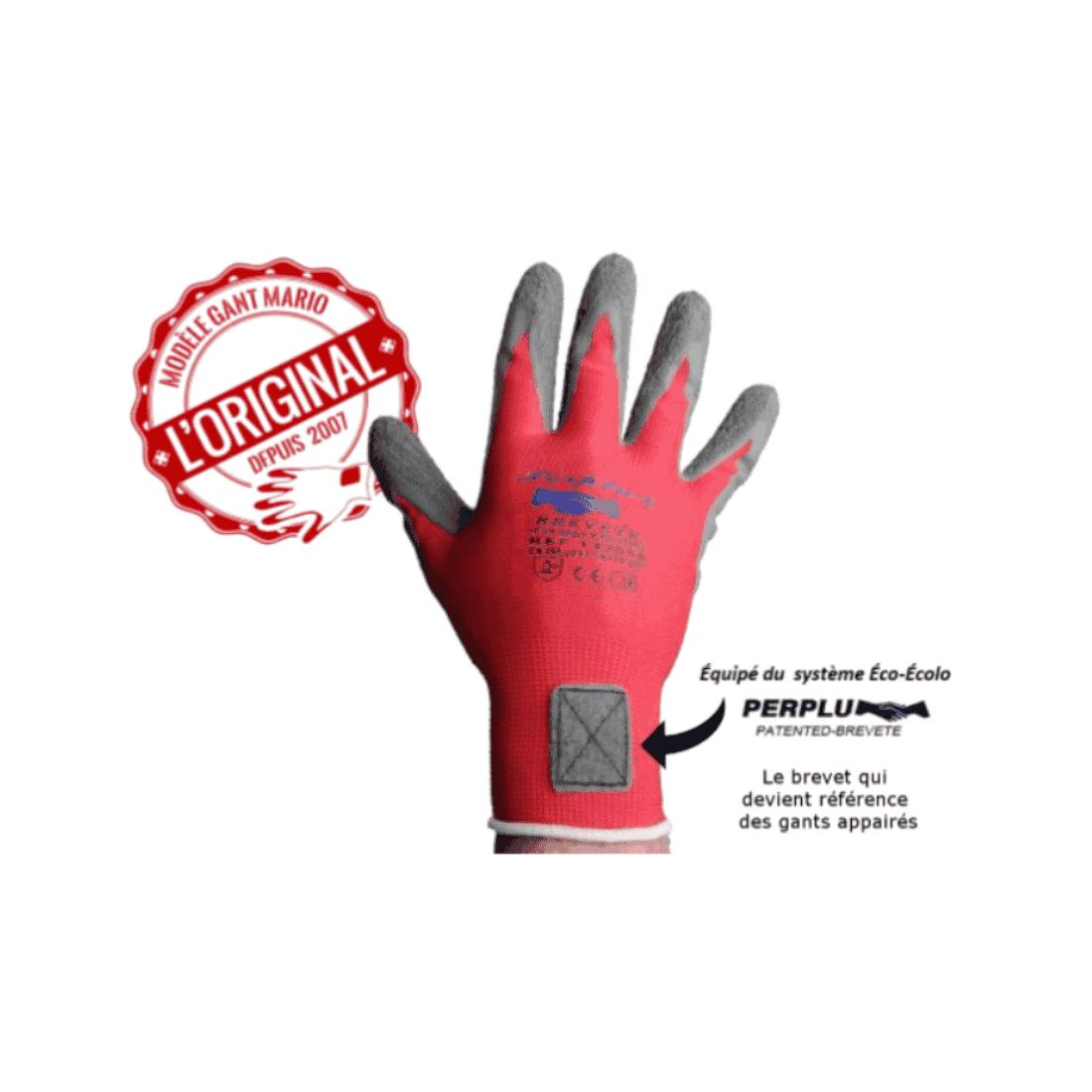 Gants de protection en nylon, travail (la paire)