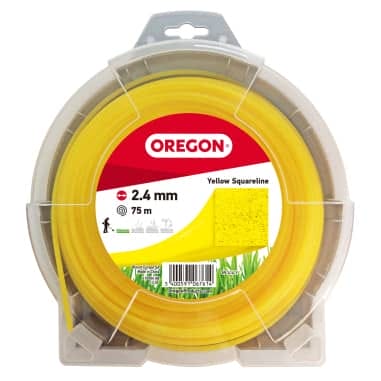 FIL NYLON CARRE JAUNE 2.4MM 75M - OREGON