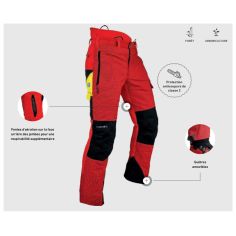 PANTALON GLADIATOR ROUGE - PFANNER 2