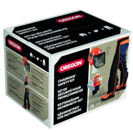 KIT PROTECTION TRONCONNAGE JAMBIERES / GANTS / CASQUE FORESTIER - OREGON