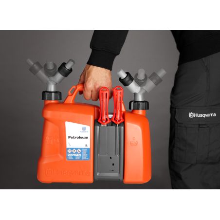 BIDON DOUBLE RESERVOIR (5L + 2 5L) - COMBICAN - ORANGE - Husqvarna