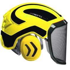 CASQUE FORESTIER COMPLET JAUNE/NOIR - PROTOS