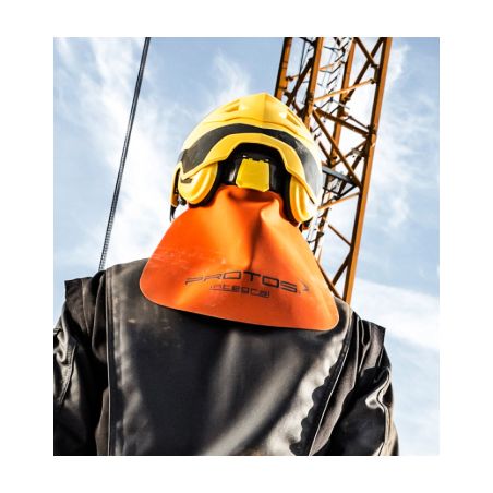 PROTEGE NUQUE ORANGE POUR CASQUE PROTOS