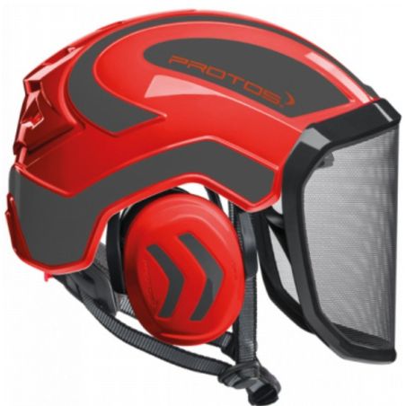 CASQUE ARBORIST INTEGRAL ROUGE/GRIS - PROTOS