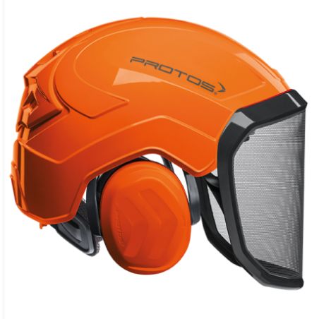 CASQUE FORESTIER INTEGRAL ORANGE- PROTOS