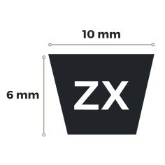 COURROIE LISSE Z37.5 - Z37-5 - Z37.5 MITSUBOSHI 2
