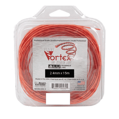 FIL NYLON TORSADE VORTEX ALU - 2.4 x 15M - ORANGE - DONUT