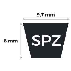 COURROIE SPZ-875 SPZ-875 MITSUBOSHI 2