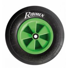 ROUE GONFLABLE GENERIQUE COMPLETE AXE D25 DIAM : 400 mm (pour diables - chariots - brouettes ) - RIBIMEX