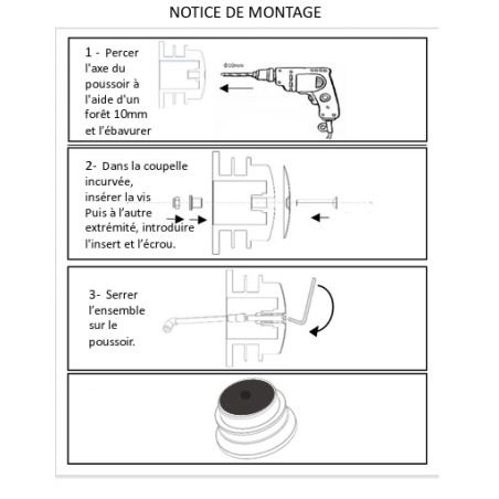 COUPELLE GENERIQUE ANTI-USURE POUR TETE DE DEBROUSSAILLEUSE TYPE STIHL AUTOCUT C25-2