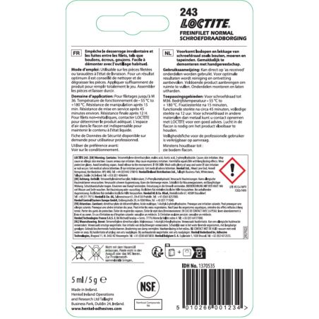 BLISTER FLACON- FREIN FILET BLEU-24 ML - LOCTITE BLISTER FLACON- FREIN FILET BLEU-24 ML - LOCTITE