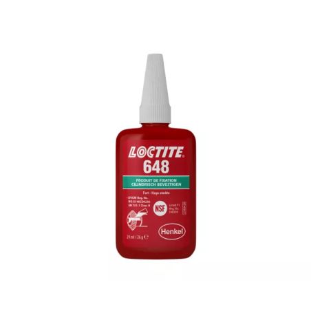 ADHESIF DE FIXATION VERT - LOCTITE 648 - BLISTER DE 24ml
