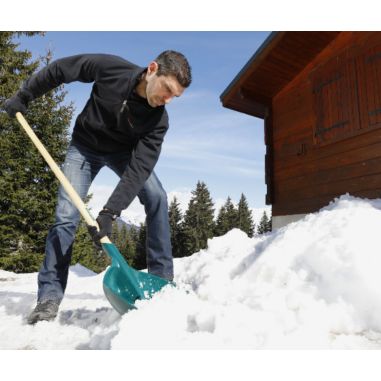 PELLE VMAX AVEC BORD ALUMINIUM MANCHE BOIS - LEBORGNE PELLE VMAX AVEC BORD ALUMINIUM MANCHE BOIS - LEBORGNE