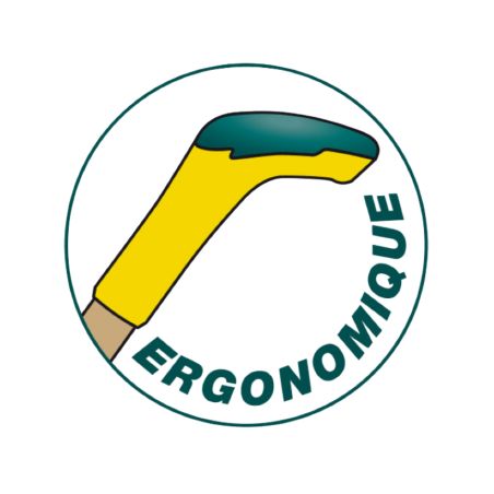 BALAI GRATTOIR - 32 CM - MANCHE EN BOIS 150 CM - 2 EN 1 CANTONNIER + GRATTOIR - LEBORGNE