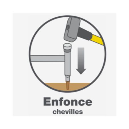 ENFONCE CHEVILLES 20 MM NANOVIB - LEBORGNE