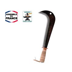 SERPE ITALIENNE - 26CM - MANCHE BOIS ET CUIR - LEBORGNE