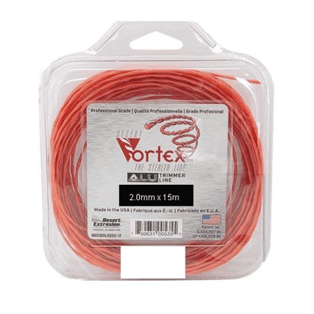 FIL NYLON TORSADE VORTEX ALU - 2.0 x 15M - ORANGE - DONUT