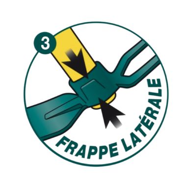 SERFOUETTE FORGEE - 30 CM - PANNE ET FOURCHE - MANCHE BOIS - LEBORGNE