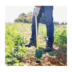 SERFOUETTE FORGEE DUOPRO DOUILLE OVALE 40X27 PANNE ET LANGUE - 30 CM MANCHE BOIS 130CM CERTIFIE PEFC 100% - LEBORGNE 2