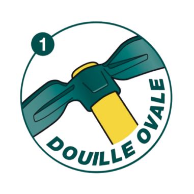 SERFOUETTE FORGEE DUOPRO DOUILLE OVALE 40X27 PANNE ET LANGUE - 30 CM MANCHE BOIS 130CM CERTIFIE PEFC 100% - LEBORGNE