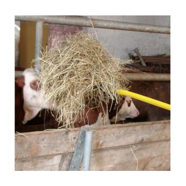 FOURCHE FUMIER A DOUILLE 4 DENTS hauteur 30cm longueur 22cm - SANS MANCHE - LEBORGNE