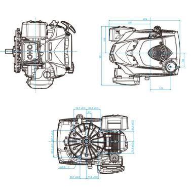 MOTEUR 190CC DIAM 22 2 MM L 80MM AVEC FREIN REGIME FIXE - YAMAHA