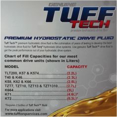 BIDON HUILE HYDRAULIQUE POUR BOITE A VITESSE 5W50 - 3L Tuff-Torq 2