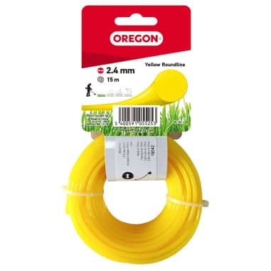 FIL NYLON ROND JAUNE 2.4MM 15M - OREGON