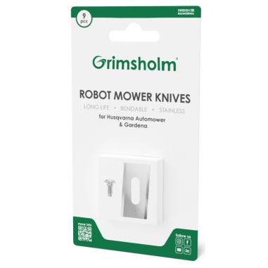 LAMES ET VIS (x9) GENERIQUES - POUR HUSQVARNA AUTOMOWER TURN-AROUND - 7350076761040 - GRIMSHOLM