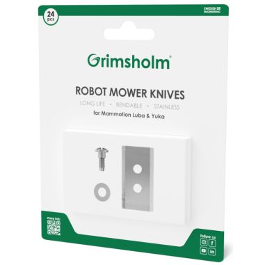 COUTEAUX + VIS + RONDELLES - GENERIQUES (x24) - POUR MAMMOTION LUBA & YUKA -7333272011508 - GRIMSHOLM