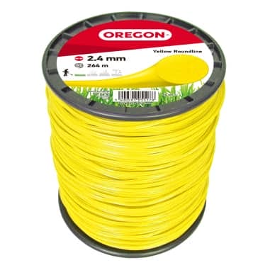 FIL NYLON ROND JAUNE 2.4MM 264M (EX 90159E) - OREGON