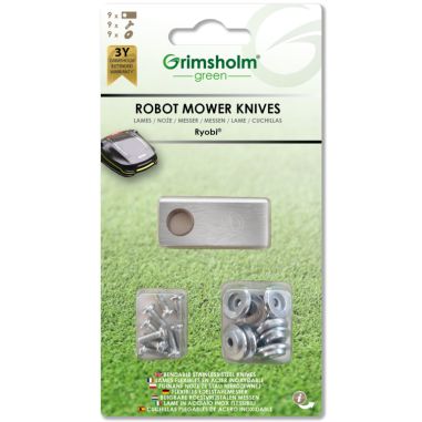 LAMES GENERIQUES (x9) - POUR RYOBI ROBOYAGI -7333272011607 - GRIMSHOLM