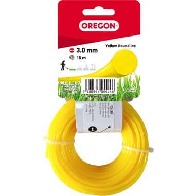 FIL NYLON ROND JAUNE 3.0MM 56M - OREGON