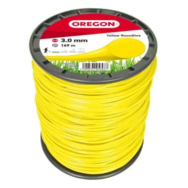 FIL NYLON ROND JAUNE 3.0MM 169M BOBINE - OREGON