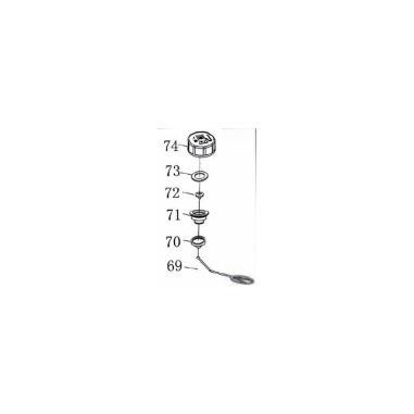 BOUCHON DE RESERVOIR POUR FBS 25 A1 -13602040- D'ORIGINE PARKSIDE 13602040