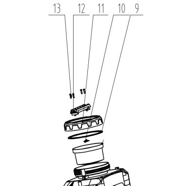 BOUCHON A VIS POUR PULVERISATEUR A PRESSION PARKSIDE PERFORMANCE PRDSP 20 Li B2 - 428993- D'ORIGINE PARKSIDE 91110337