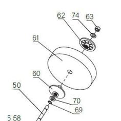 SET DE FLASQUE DE SERRAGE POUR PNTS 250 C2- D'ORIGINE PARKSIDE 30211049