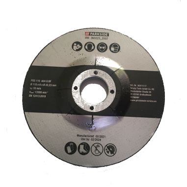 DISQUE DE MEULAGE POUR MEULEUSE D ANGLE PARKSIDE PWS 115 A1- B2- D'ORIGINE PARKSIDE 30211117
