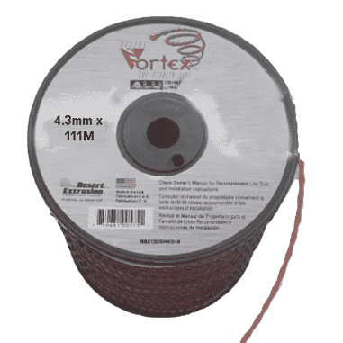 FIL NYLON TORSADE VORTEX ALU - 4.3 x 111M - ORANGE - BOBINE