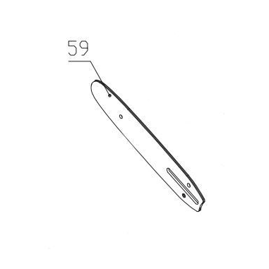 GUIDE OREGON - 25cm POUR TRONCONNEUSE PKSA 20-Li B2- D'ORIGINE PARKSIDE 91105763