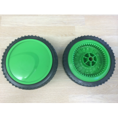 LOT DE DEUX ROUES POUR TONDEUSE A MAIN- D'ORIGINE PARKSIDE GRIZZLY TOOLS - FHM 40-40 76101130R